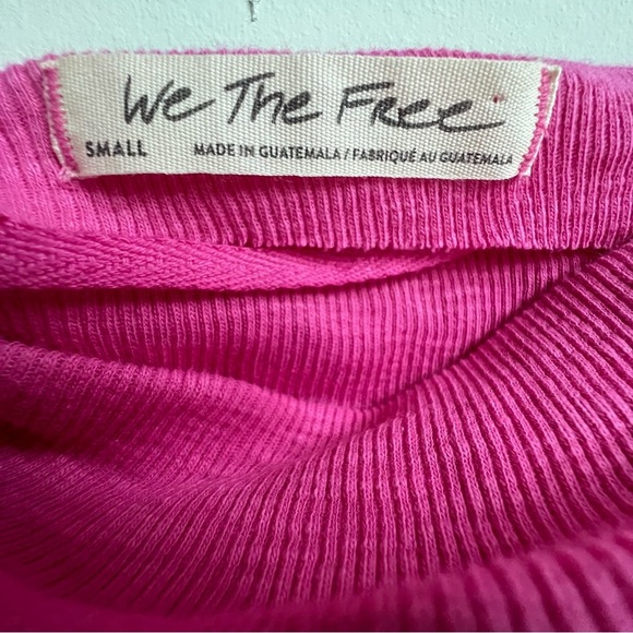 Free People Get Together Long Sleeve Slouchy Top Dancing Queen off shoulder - Picture 6 of 11